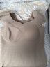 婷美（GRACEWELL）直角墊肩保暖背心女士帶胸墊粉底液內衣無(wú)痕隱形免穿文胸打底上衣 【文胸+隱形墊肩+背心三合一】粉底膚 L 【卡碼拍大，建議重80-120斤】 曬單實(shí)拍圖