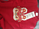 班尼路（Baleno）兒童加絨毛衣冬季2026馬年拜年服男女童紅色過(guò)年衣服半高領(lǐng)毛線(xiàn)衣 曬單實(shí)拍圖