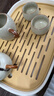 拜杰茶盤(pán)茶托 瀝水托盤(pán)茶海放茶杯功夫茶具儲水瀝水盤(pán)托盤(pán) 長(cháng)方形大號 曬單實(shí)拍圖