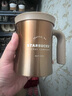 星巴克（Starbucks）幸運金款桌面杯355ml水杯子生日 曬單實(shí)拍圖