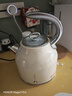德世朗（DESLON）恒溫電熱水壺燒水壺大容量家用復古電水壺煮茶開(kāi)水壺 1.7L 【55°C恒溫保溫款】四代復古白 曬單實(shí)拍圖