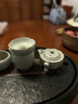 雅瓷[新年禮物]汝窯旅行茶具快客杯單人戶(hù)外便攜茶杯套裝南瓜禮盒裝 汝窯小南瓜 一壺1杯 曬單實(shí)拍圖