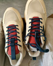 安踏運動(dòng)鞋男鞋春季厚底減震休閑鞋網(wǎng)面透氣復古老爹鞋男士板鞋子 【網(wǎng)面透氣】白/藍/紅8809-3 41 (255mm) 曬單實(shí)拍圖