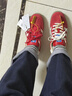 阿迪達斯（adidas）（adidas）三葉草男女鞋GAZELLE INDOOR低幫休閑鞋IF1808紅白36.5 曬單實(shí)拍圖
