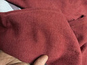 夢(mèng)特嬌羊絨蠶絲半高領(lǐng)保暖內衣女套裝德絨發(fā)熱秋衣秋褲加絨線(xiàn)衣線(xiàn)褲冬季 中領(lǐng)-凱旋紅 XL 【適合120-140斤】 曬單實(shí)拍圖