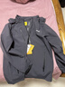JEEP吉普夾克男士外套春秋季休閑連帽寬松沖鋒衣服男裝 灰色 4XL 曬單實(shí)拍圖