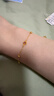 周六福碧璽黃金手鏈女足金彩寶手鏈生日禮物J0712467 約1.87g 16+3cm 曬單實(shí)拍圖