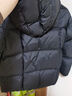 左西男童羽絨服冬季2025新款保暖兒童三防連帽面包服外套 黑色 140 曬單實(shí)拍圖