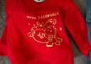 MARK FAIRWHALE馬克華菲童裝新年款2026本命年拜年紅色馬年加絨加厚衛衣衛褲套裝 M抱葫蘆紅色+M福字K深花灰 160 曬單實(shí)拍圖