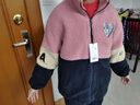 ASK JUNIOR女童棉服冬裝中大童加厚夾棉保暖棉衣兒童毛絨外套 粉色 160  曬單實(shí)拍圖