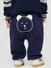 蓋璞男女幼童秋季款抓絨小熊屁屁針織衛褲兒童裝長(cháng)褲830284 曬單實(shí)拍圖