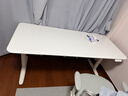 9am智能電動(dòng)升降桌Luna小白桌 站立式電腦桌學(xué)習桌 噴粉板白色 1.6m 曬單實(shí)拍圖
