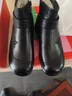 意爾康時(shí)裝靴加絨短靴女靴馬丁靴媽媽鞋皮靴女皮鞋 14550W 黑色   37 曬單實(shí)拍圖
