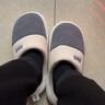 潔麗雅（Grace）棉拖鞋男士秋冬季室內防臭防滑居家保暖厚底踩屎感拖鞋男款冬天 曬單實(shí)拍圖