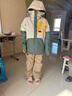 迪卡儂（DECATHLON）冬季戶(hù)外兒童青少年滑雪男童防水保暖滑雪服滑雪褲 JKT 500 清新綠滑雪服 165cm /14歲 曬單實(shí)拍圖