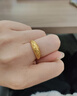 世紀緣云錦牡丹黃金戒指古法足金花開(kāi)富貴國色天香指環(huán)生日禮物送禮 4.87g【12圈號】 曬單實(shí)拍圖