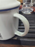 仿搪瓷水杯復古懷舊搪瓷杯經(jīng)典帶蓋茶缸陶瓷馬克杯辦公室個(gè)人杯 【450ML加厚款】全村的希望 曬單實(shí)拍圖