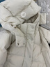 美力城鵝絨服女2025年新款秋冬季短款休閑羽絨服女款外套117 鉑金白 M 曬單實(shí)拍圖