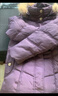 鴨鴨（YAYA） 奶奶冬裝羽絨服中長(cháng)款洋氣毛領(lǐng)60歲70加厚中老年媽媽裝太太外套 紫色 5XL (建議150-165斤) 曬單實(shí)拍圖