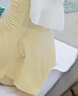 麓格立 泳衣女游泳兩件套泡溫泉遮肉連體裙式顯瘦高級感罩衫沙灘泳裝 黃色罩衫兩件套【80-120斤】 曬單實(shí)拍圖