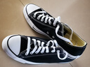 匡威（Converse）男鞋女鞋新款ALL STAR帆布鞋經(jīng)典潮流低幫情侶鞋百搭休閑運動(dòng)鞋 101001 黑色【店長(cháng)力薦】 44 曬單實(shí)拍圖