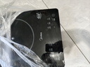 美的（Midea）電磁爐 2200W家用大功率電磁灶 9檔勻火4D防水多功能烹飪 一鍵爆炒觸控面板 線(xiàn)下門(mén)店同款一套帶鍋 線(xiàn)下同款丨湯炒鍋雙配丨黑晶面板 曬單實(shí)拍圖