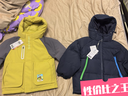 嘟嘟家[杜邦三防]寶寶羽絨服時(shí)髦冬裝男童外套冬款女童衣服保暖 黃色130 曬單實(shí)拍圖