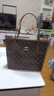 高級感大容量包2026新款女包女士單肩手提包小眾百搭托特包媽媽包 棕色 曬單實(shí)拍圖