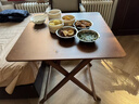 陶夢(mèng)居小折疊方桌子正方形折疊桌餐桌竹木吃飯桌簡(jiǎn)易家用陽(yáng)臺折疊桌茶桌 曬單實(shí)拍圖