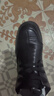 蜘蛛王男棉鞋冬季新款羊毛真皮高幫加絨棉皮鞋保暖中年爸爸鞋 黑色 加絨 40 曬單實(shí)拍圖