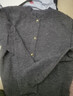 尚都比拉抗起球開(kāi)衫毛衣女秋冬高級感保暖慵懶風(fēng)針織衫小個(gè)子 黛灰色 L  曬單實(shí)拍圖