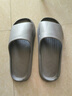 男女鞋拖鞋女防臭夏季室內家居防滑情侶速干軟底外穿居家拖鞋 灰色 44-45 卡碼拍大一碼 曬單實(shí)拍圖
