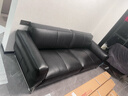 NORHOR北歐表情/中古包豪斯/黑曜真皮沙發(fā)客廳直排皮藝沙發(fā)/黑色焦糖G 【現貨】常規款黑色2.5m|全真皮 曬單實(shí)拍圖
