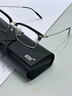 萬(wàn)寶龍（Montblanc）眼鏡男士MB0318OA輕盈鈦金屬白敬亭同款框眉形商務(wù)萬(wàn)寶龍眼鏡男 001-銀色 曬單實(shí)拍圖