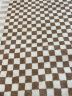 七棉仿羊绒客厅地毯 亲肤舒适防滑 棋盘格 现代简约 160*230cm 实拍图
