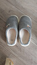 回力秋冬季居家棉拖鞋男厚底踩屎感條紋簡(jiǎn)約防滑耐磨室內家居拖鞋男冬 灰色 42-43 偏小一碼 曬單實(shí)拍圖