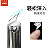 金達日美碳鋼防飛濺指甲刀甲溝斜口指甲剪大號灰腳趾甲鉗單支裝指甲銼 曬單實(shí)拍圖
