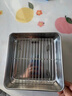 維艾（Newair）不銹鋼烤盤(pán)烤箱用燒烤盤(pán)食品級烤肉專(zhuān)用空氣炸鍋家用托盤(pán)瀝油網(wǎng)架 【食品級方盤(pán)+304網(wǎng)架】小號-15.7*15.7cm【正方形】 無(wú)規格 曬單實(shí)拍圖