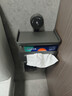 百悍衛生間吸盤(pán)紙巾盒廁所衛生紙置物架廁紙盒卷紙盒免打孔浴室掛件 曬單實(shí)拍圖
