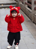 巴拉巴拉童裝兒童套裝男女童兩件套拜年服2025新款春裝仿羊羔毛喜慶可愛(ài)萌 曬單實(shí)拍圖