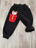 嘟嘟家兒童褲子加絨加厚過(guò)年冬裝男童紅色長(cháng)褲冬款女童休閑褲拜年服童裝 黑色 100 曬單實(shí)拍圖