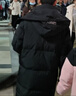 雪中飛90鴨絨羽絨服可拆帽中長(cháng)款男士秋冬商務(wù)休閑外套 黑色 175/L  曬單實(shí)拍圖
