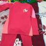 活力四射青少年本命年紅色保暖內衣套裝男大童2026馬年德絨兒童秋衣秋褲 曬單實(shí)拍圖