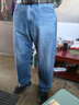 優(yōu)衣庫男裝寬松廓形牛仔褲/水洗產(chǎn)品丹寧牛仔彎刀鐮刀褲482868 65 寶藍色 36 /180/90B 曬單實(shí)拍圖