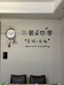 赟婭現代簡(jiǎn)約大氣高級餐桌掛鐘創(chuàng  )意餐廳裝飾時(shí)鐘2024新款鐘表客廳掛墻 福祿生財掛鐘【68*32CM】含墻貼 曬單實(shí)拍圖