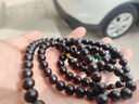 妍韻珠寶多金星印度小葉紫檀手串綠松石蜜蠟和田碧玉南紅瑪瑙正宗檀香8mm 曬單實(shí)拍圖