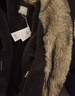 對白（DUIBAI）復古花苞廓形短外套女2025冬季新款高級感仿兔毛內里環(huán)保皮草 卡其米 M 曬單實(shí)拍圖