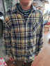 巴拉巴拉童裝男童襯衫長(cháng)袖中大童格子印花襯衣秋冬加絨上衣潮 曬單實(shí)拍圖