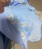 寶寶嬰兒抱被法蘭絨春秋薄棉毯新生兒襁褓 6111#夾棉藍色 曬單實(shí)拍圖