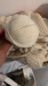 恒源祥100%純羊毛線(xiàn)中粗手工diy毛線(xiàn)編織圍巾鉤織花朵發(fā)夾勾拖鞋50克 002白色 曬單實(shí)拍圖